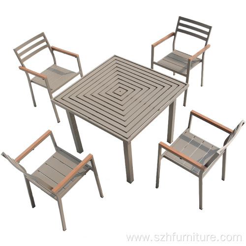 Outdoor Aluminum Alloy Garden Table And Chairs